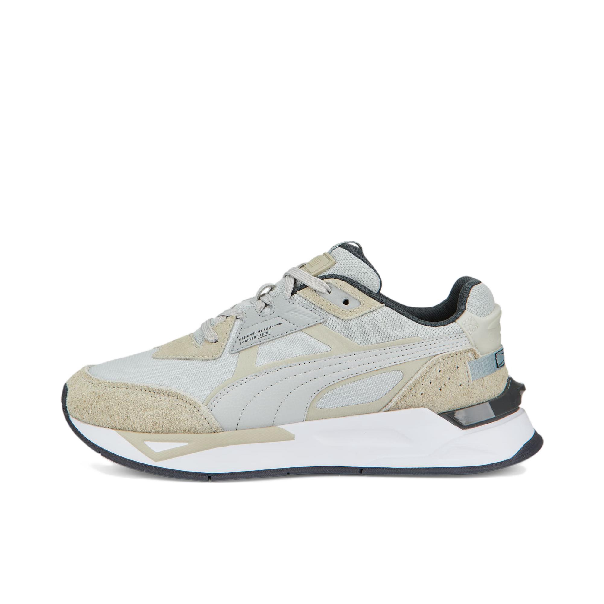 推荐商品：Puma/彪马 Mirage 运动休闲鞋 防滑耐磨时尚潮流舒适透气复古圆头 灰色/白色/米黄