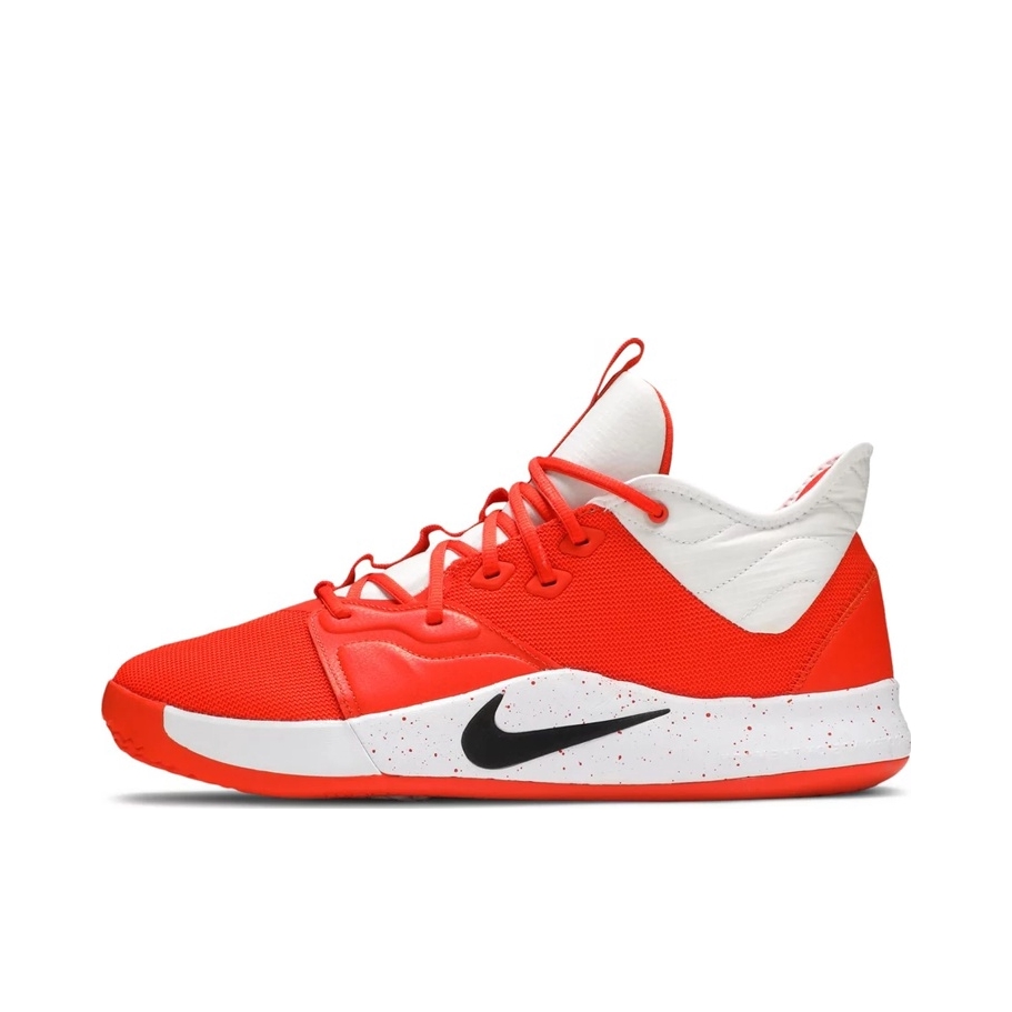 推荐商品：Nike Paul George PG 3 保罗乔治3代 篮球鞋 缓震实战合成革宇航员圆头NASA Team Orange 橙色/白底