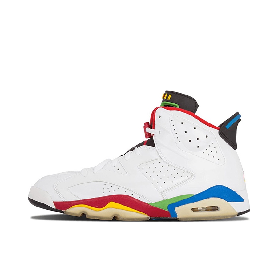 推荐商品：Air Jordan 6 运动休闲鞋 复古耐磨防滑缓震支撑合成革 Olympic Flag Beijing 奥运刺绣
