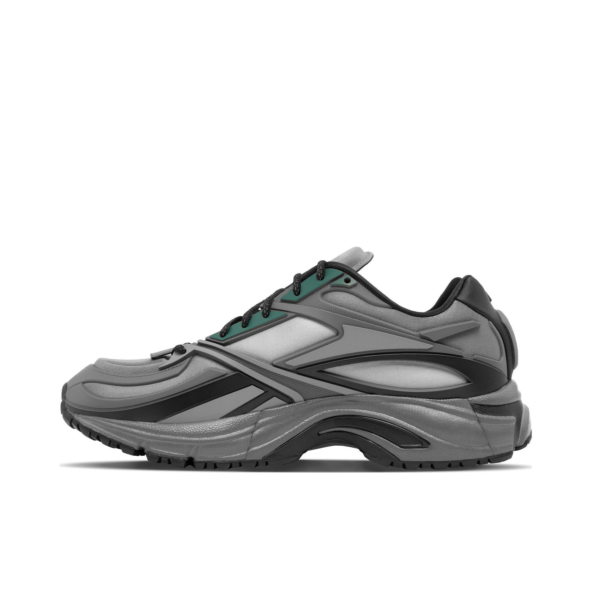 推荐商品：Reebok/锐步 Premier Road Modern 运动休闲鞋 经典复古时尚潮流舒适百搭防滑耐磨轻便透气网布包裹性圆头户外减震 RANDOMEVENT联名/灰色/绿色