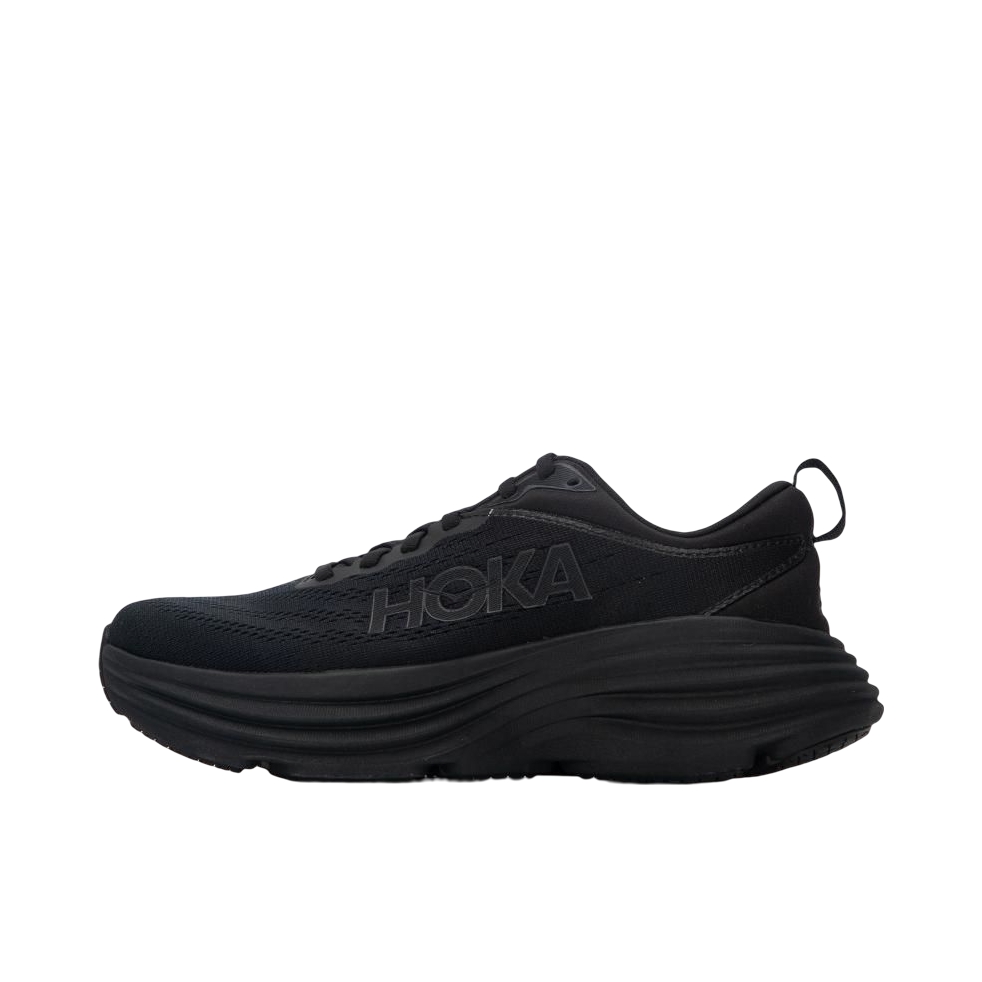 推荐商品：HOKA ONE ONE Bondi 8 邦代8 防滑耐磨 舒适轻便 网面透气 休闲百搭 缓震 跑鞋 宽版/女款/黑色