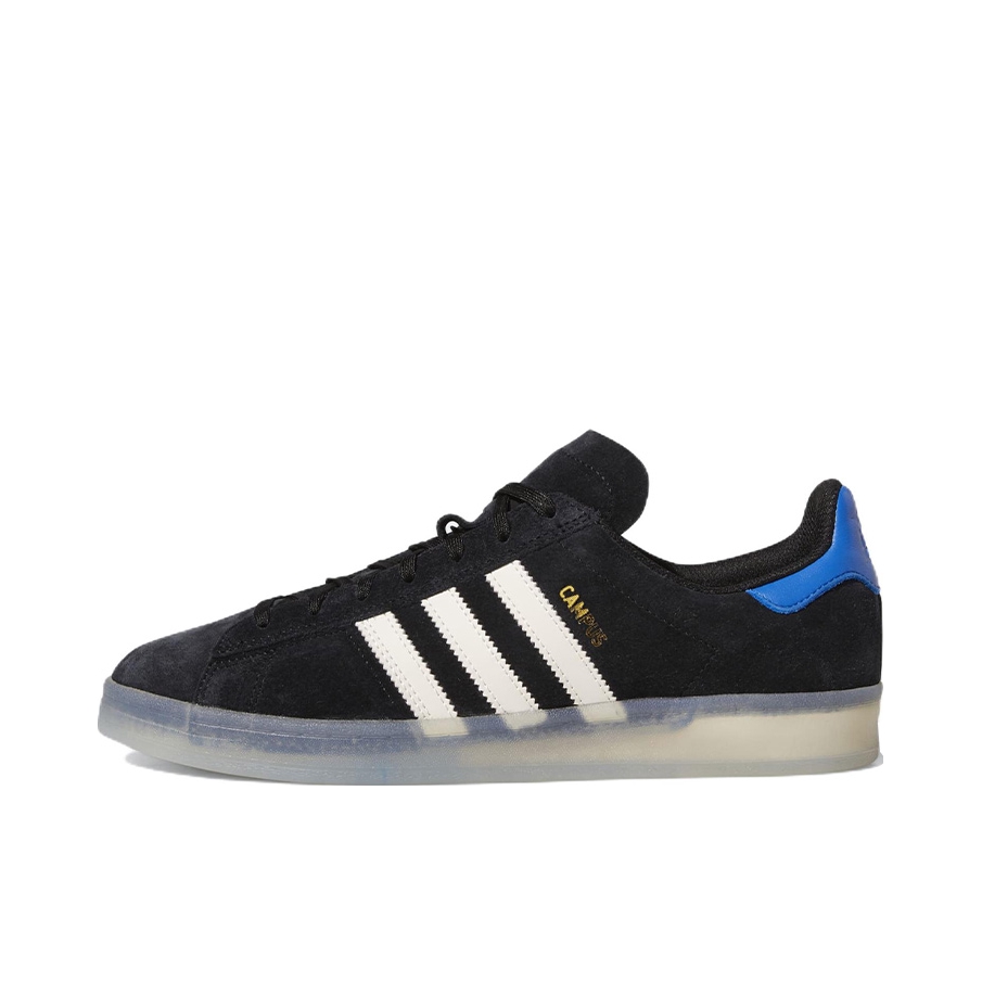 推荐商品：adidas Campus ADV 板鞋 减震轻便复古潮流贴合包裹性 Maxallure联名/黑色/蓝色