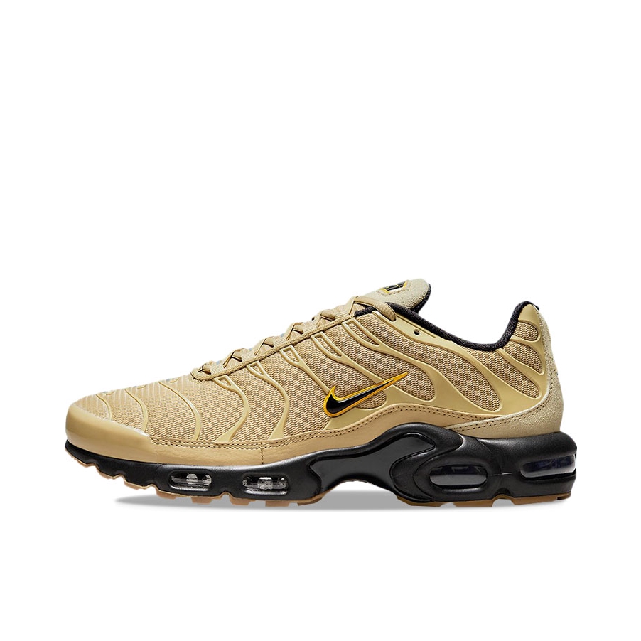 推荐商品：Nike Air Max Plus 跑鞋 休闲舒适轻便网布透气防滑耐磨气垫缓震包裹性贴合圆头 金色