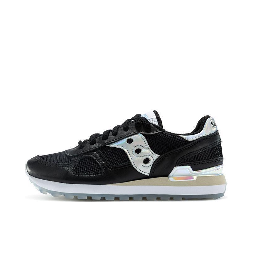 推荐商品：Saucony/索康尼 Shadow Original 时尚复古 减震回弹 防滑耐磨 透气 运动 织物 低帮 跑鞋 黑色/银色