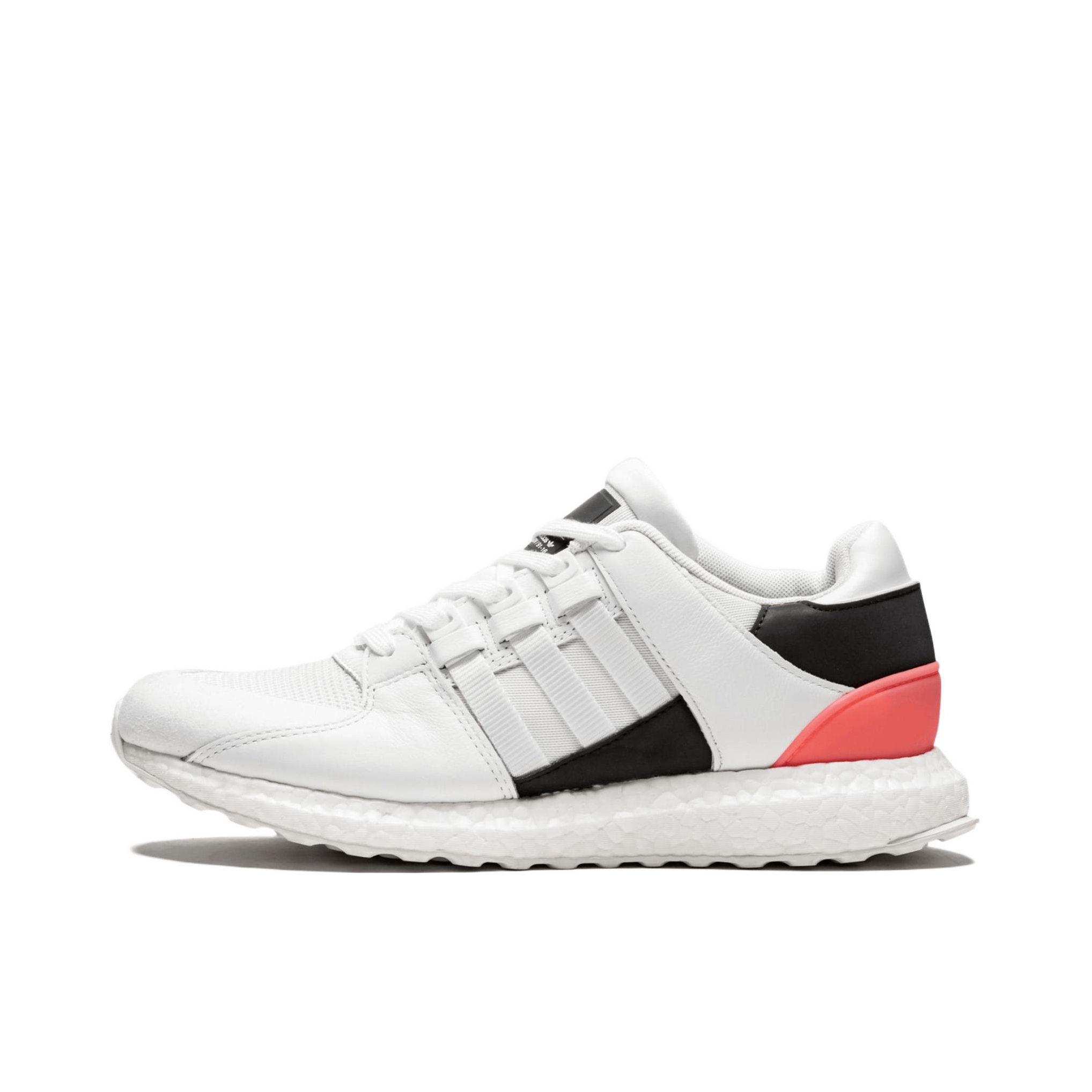 推荐商品：adidas EQT Support Ultra 防滑耐磨 舒适轻便 织物 网布 复古 跑鞋 White Turbo 白黑红