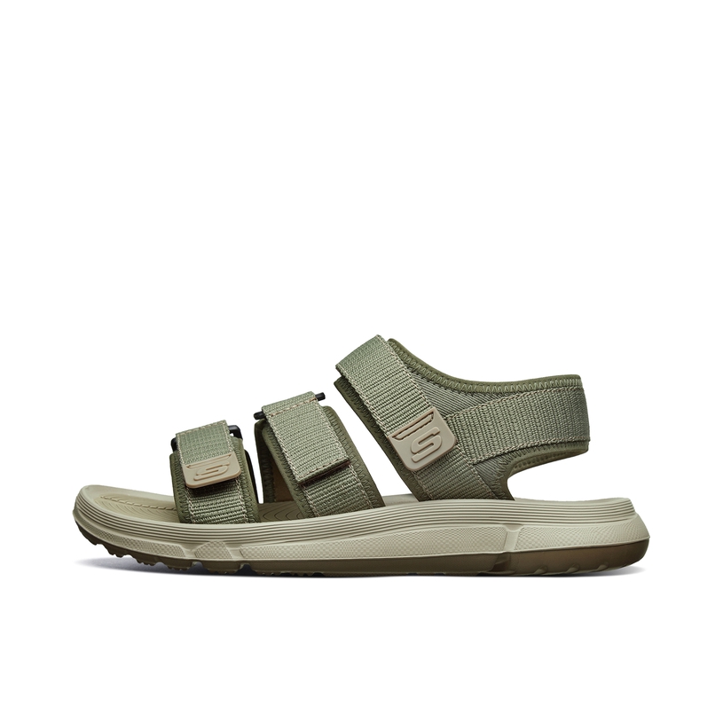 推荐商品：Skechers/斯凯奇 Quinten 66045 防滑耐磨 舒适轻便 网面透气 百搭简约 沙滩 运动 凉鞋 Olive 橄榄色
