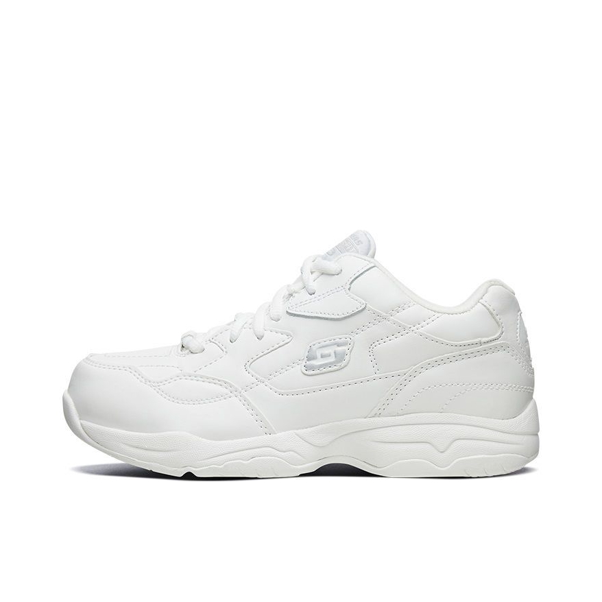 推荐商品：Skechers/斯凯奇 Felton 防滑耐磨 网布透气 绑带 复古 运动休闲鞋 加绒/白色