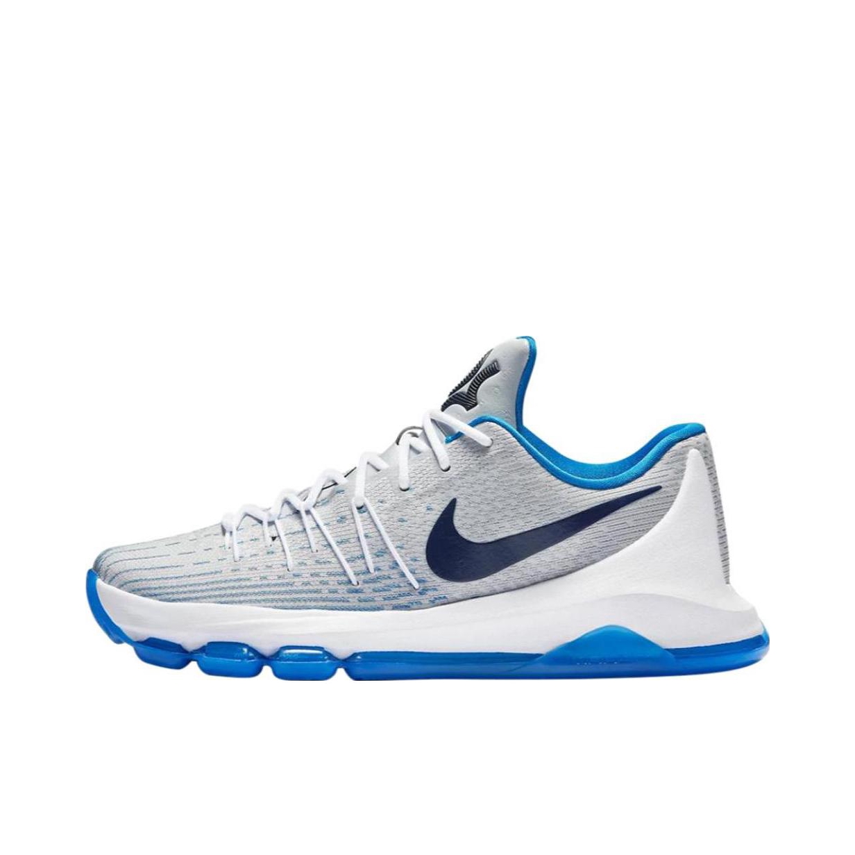 推荐商品：Nike KD 8 防滑耐磨 减震轻便 包裹性圆头 运动 实战 低帮 球鞋 Photo Blue 照片蓝