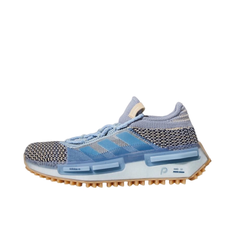 推荐商品：adidas originals NMD S1 缓震 织物 轻便 跑鞋 Phillip Leyesa联名/蓝色