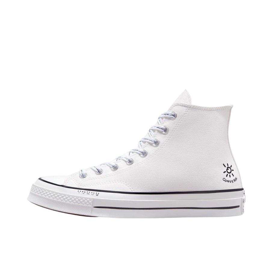 推荐商品：Converse/匡威 1970s 帆布鞋 圆头防滑经典复古轻便时尚拼接百搭 白色字母