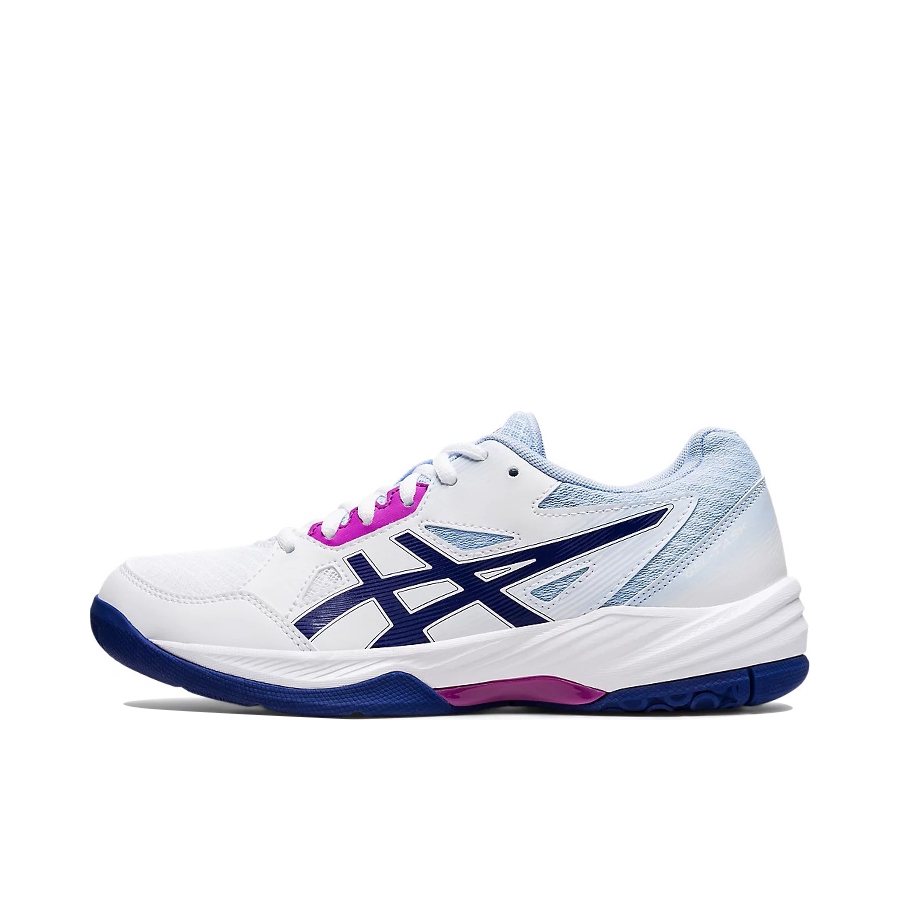推荐商品：Asics/亚瑟士 Gel-Task 3 轻量缓震 耐磨防滑 透气 舒适抓地 排球鞋 白色/蓝色