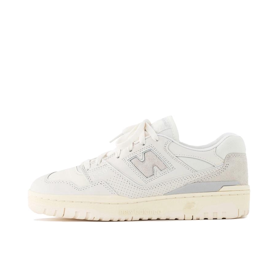 推荐商品：New Balance 550 复古 舒适 百搭 减震透气 防滑耐磨 潮流 运动休闲鞋 Oxfords Aimé Leon Dore联名/白色