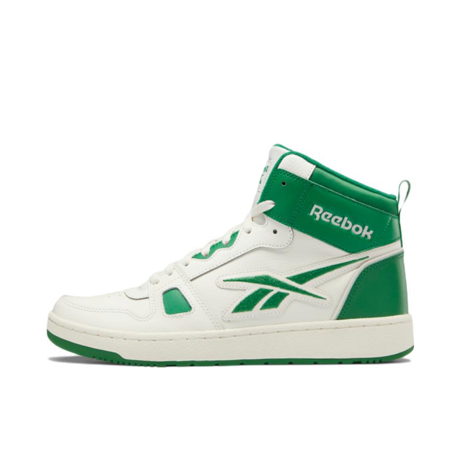 推荐商品：Reebok/锐步 Resonator 复古经典 防滑 耐磨 篮球鞋 白色/绿色