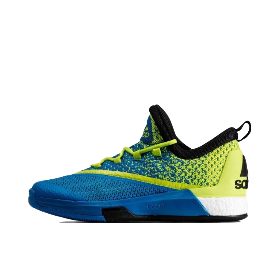 推荐商品：adidas Crazy Light Boost 2.5 篮球鞋 舒适耐磨减震防滑低帮 Blue/Yellow/Blcak 蓝黄