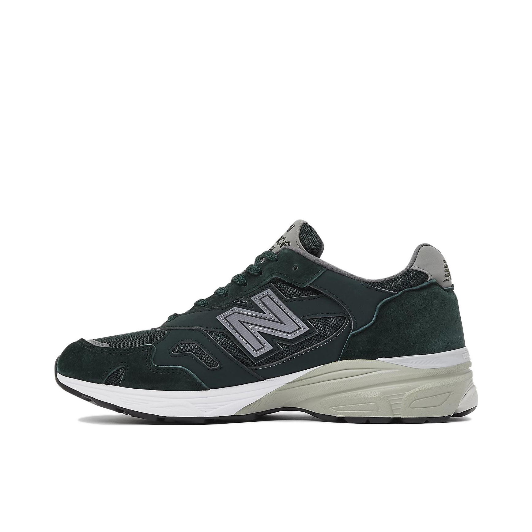 推荐商品：New Balance M920 跑鞋 减震回弹防滑耐磨网布透气织物支撑复古马拉松 墨绿/银灰