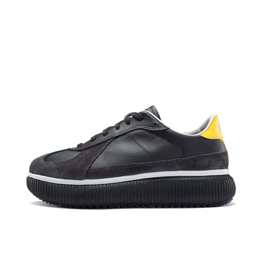 推荐商品：Onitsuka Tiger Delecity 防滑耐磨 舒适轻便 包裹性 百搭复古 时尚潮流 合成革 运动休闲鞋 Phantom/Tai-Chi Yellow 黑黄
