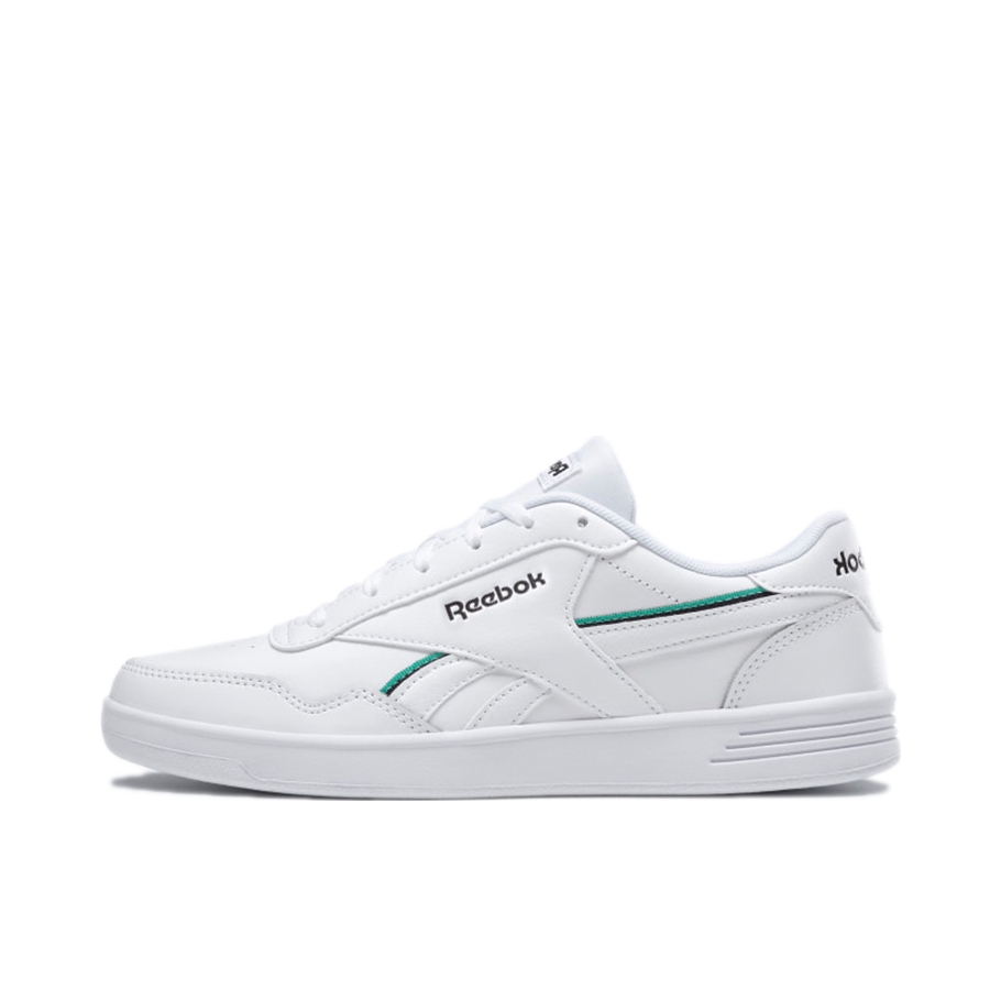 推荐商品：Reebok/锐步 Royal Techque T 时尚经典 复古百搭 防滑耐磨 舒适轻便 休闲运动 滑板鞋 白色/绿色