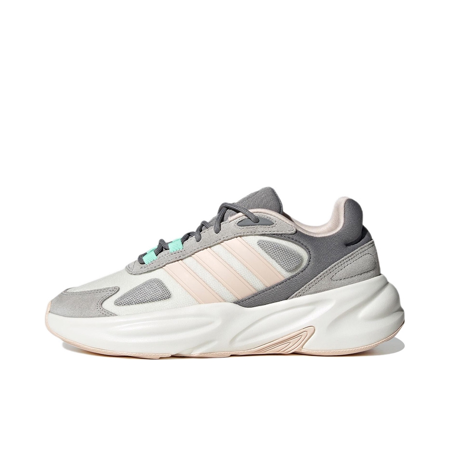 推荐商品：adidas Originals Ozelle 缓震回弹 防滑耐磨 网面透气 复古 碳板 短跑 秋冬 织物 运动休闲鞋 灰色