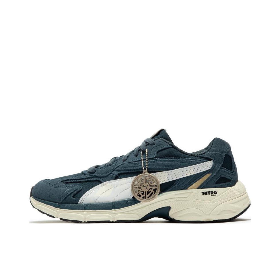 推荐商品：Puma/彪马 Teveris Nitro 减震透气 舒适耐磨 潮流百搭 复古 休闲鞋 灰蓝色/白色