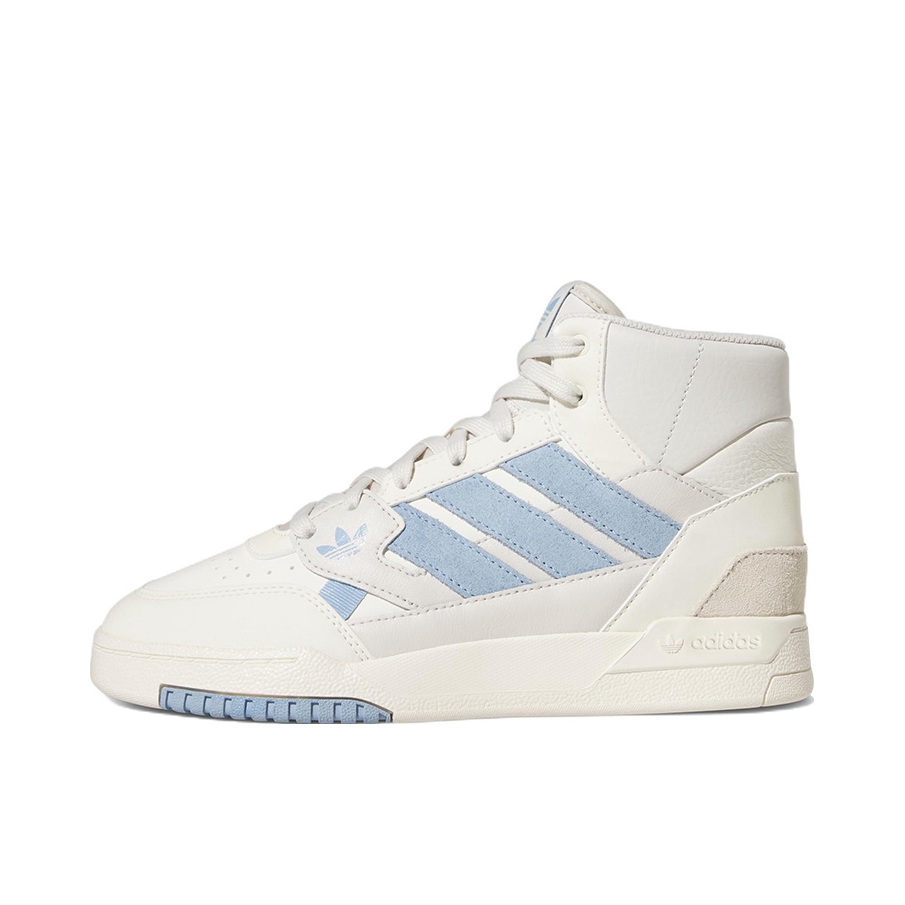 推荐商品：adidas Originals Drop Step 板鞋 复古耐磨透气舒适百搭 女款/白/浅灰/蓝