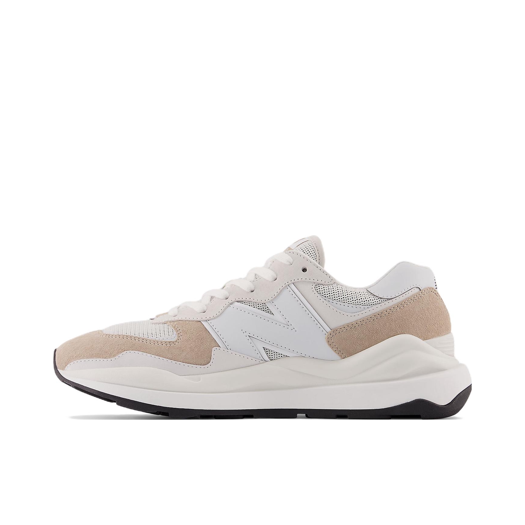 推荐商品：New Balance 5740 跑鞋 轻便减震防滑耐磨透气拼接织物防水复古 白色/浅棕