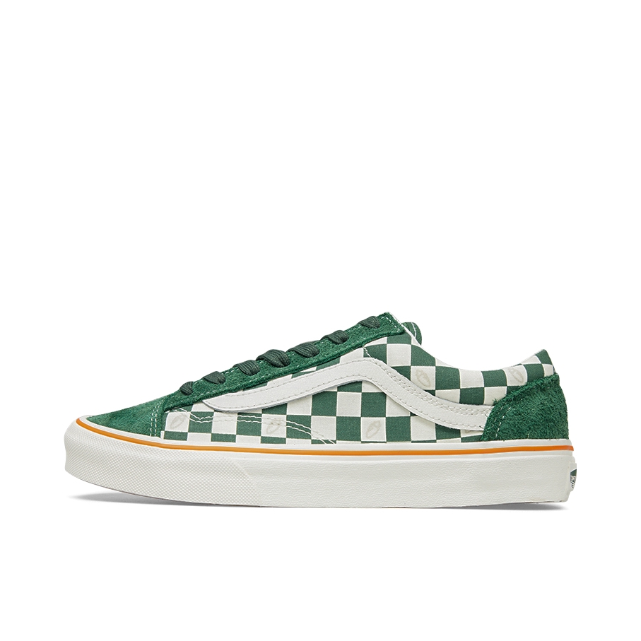 推荐商品：Vans/范斯 Style 36 滑板鞋 板鞋 舒适轻便防滑耐磨复古百搭帆布拼接防水运动 Miro&Wujo联名/绿色