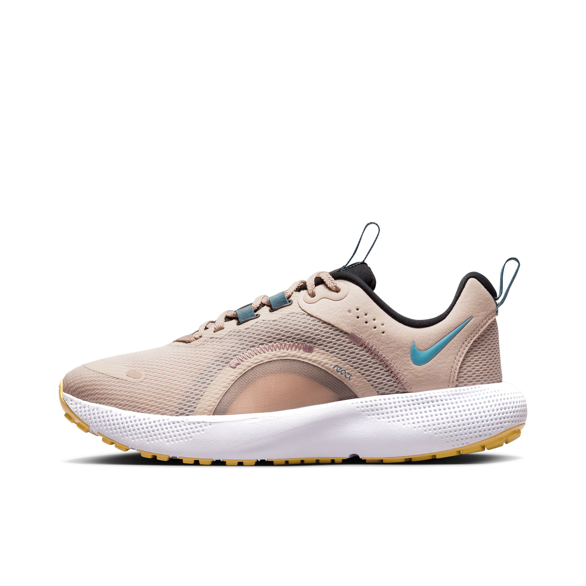 推荐商品：Nike React Escape Run 2 跑鞋 舒适回弹缓震耐磨网面透气轻便防滑休闲运动 浅粉