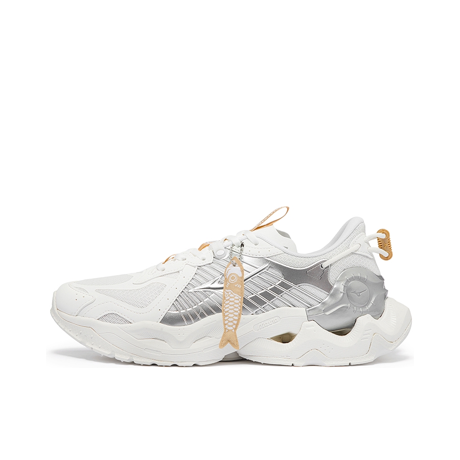 推荐商品：Mizuno/美津浓 KOI 2K 缓震稳定 舒适透气 防滑耐磨 轻便 潮流复古 运动休闲鞋 白色/银色/香槟金