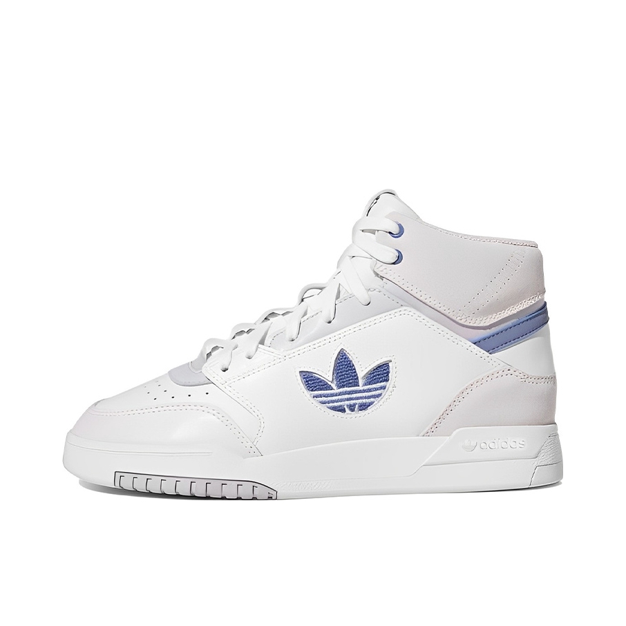 推荐商品：adidas Originals Drop Step 板鞋 复古耐磨透气舒适百搭 白/浅紫/深紫