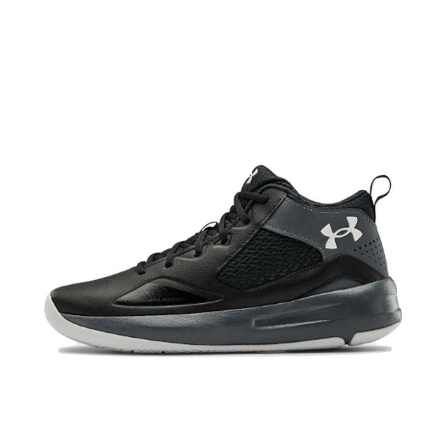 推荐商品：Under Armour/安德玛 Lockdown 5 网眼透气 缓震耐磨 合成革 网布 实战训练 篮球鞋 黑色
