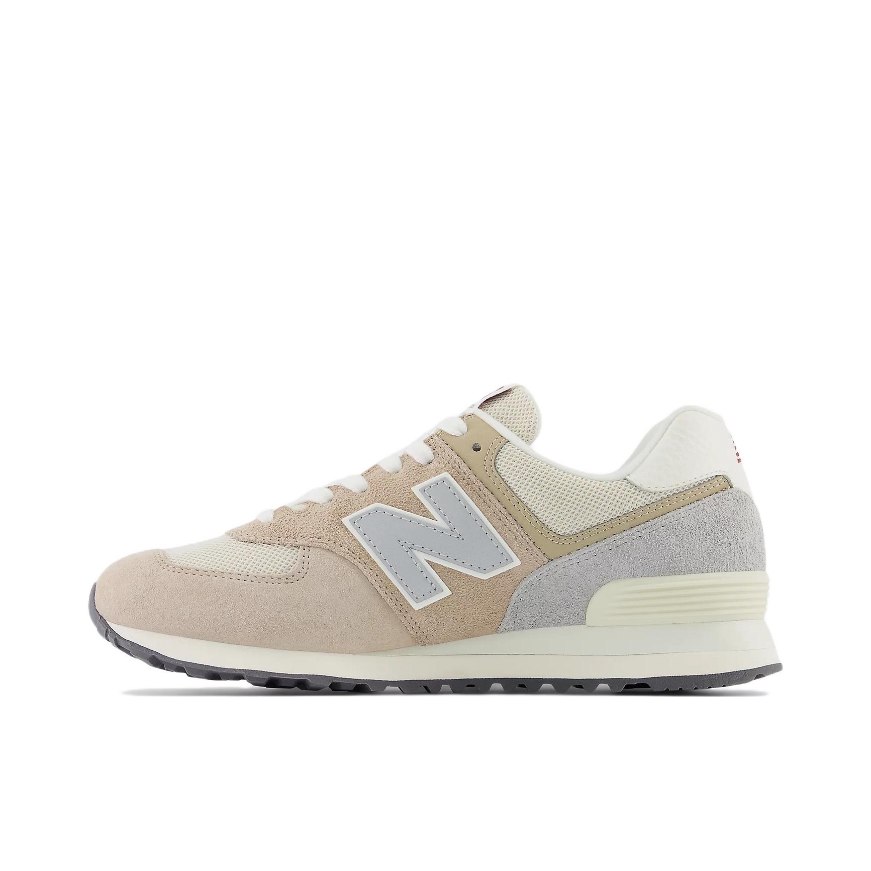 推荐商品：New Balance 574 运动休闲鞋 阿甘鞋 经典复古防滑耐磨缓震舒适透气时尚百搭轻便 卡其/米白/灰色