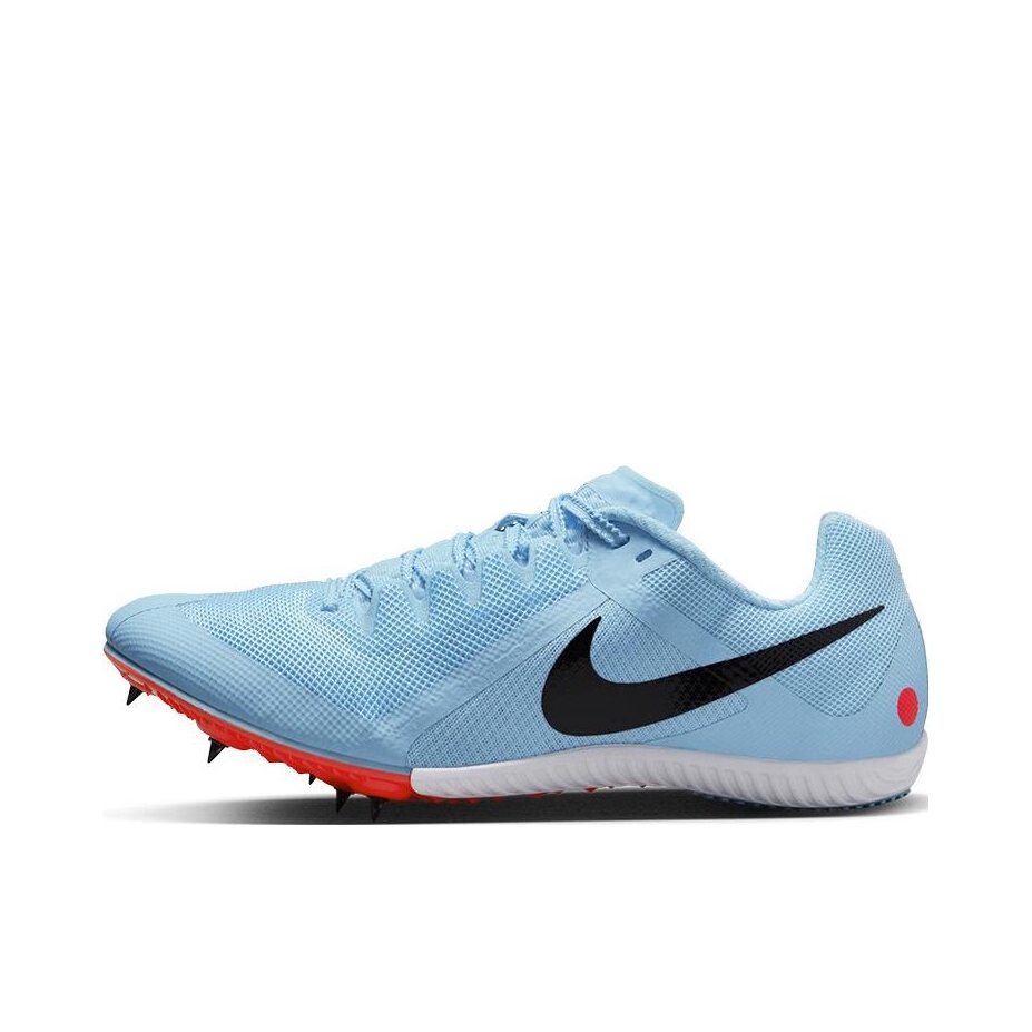 Nike Zoom Rival Multi M10 钉鞋 跑鞋 田径比赛短跑训练舒适减震防滑耐磨网眼透气 冷蓝/亮深红/黑色