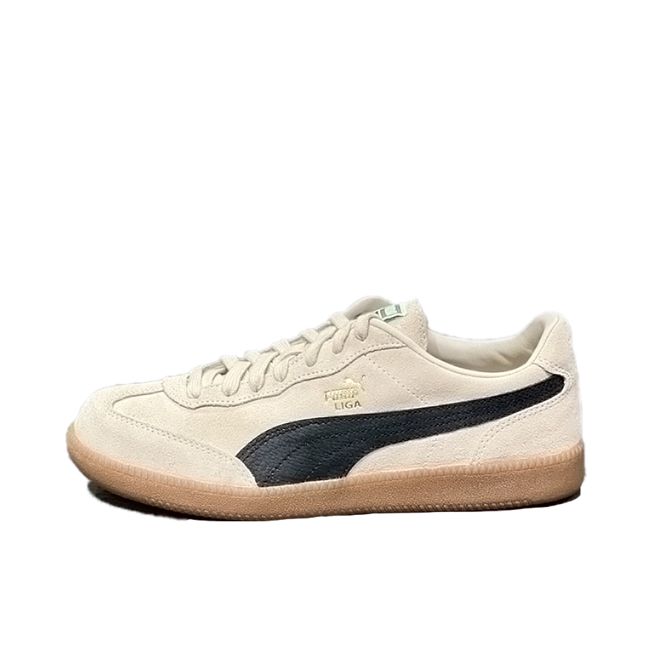 推荐商品：【朴彩英同款】 Puma/彪马 Liga 板鞋 防滑耐磨休闲减震轻便复古舒适 杏色/白色