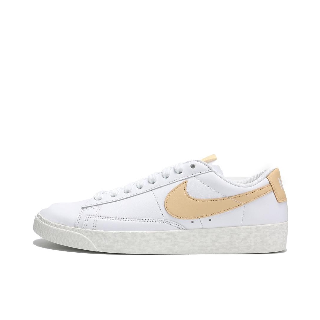 推荐商品：Nike Blazer 板鞋 经典复古防滑舒适百搭 白色/浅橙Low