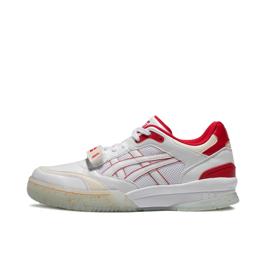 推荐商品：Asics/亚瑟士 Gel-Spotlyte Low V2 潮流复古 休闲鞋 白色/红色
