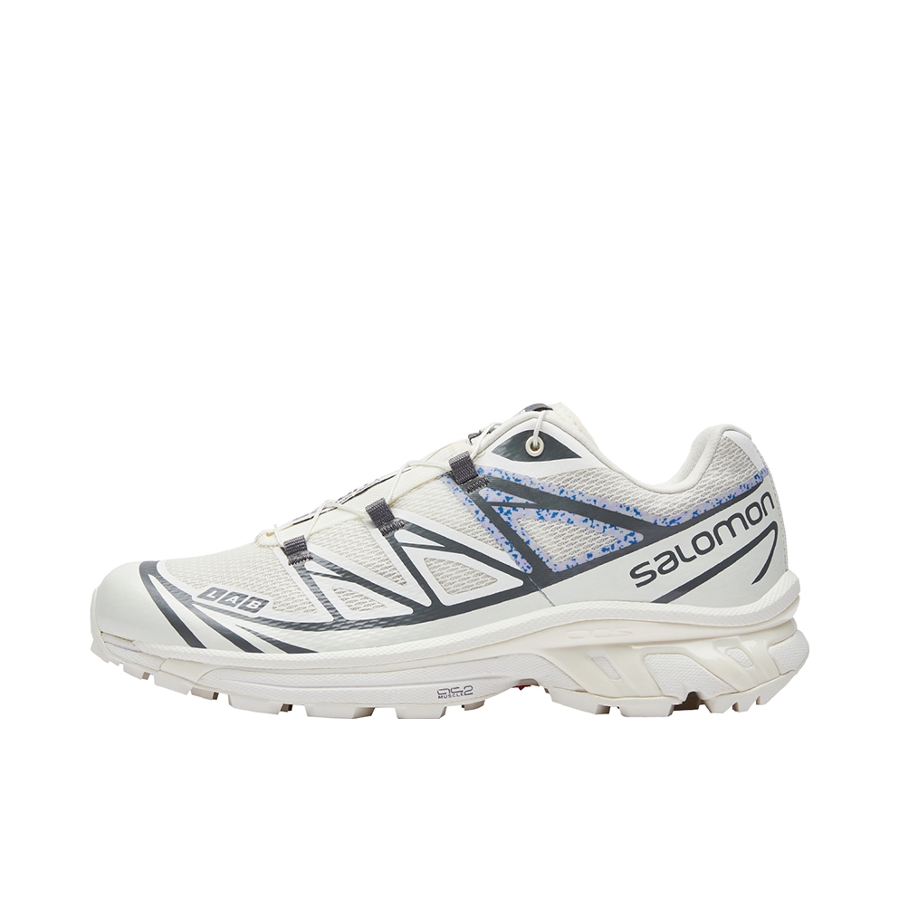 推荐商品：Salomon/萨洛蒙 XT-6 户外休闲鞋 越野跑鞋 织物复古机能透气网布支撑防水包裹性 白色/黑色