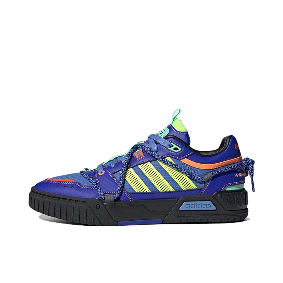 推荐商品：adidas neo D-PAD 板鞋 防滑耐磨舒适透气潮流休闲时尚篮球风轻便 蓝色/黄色/橙色