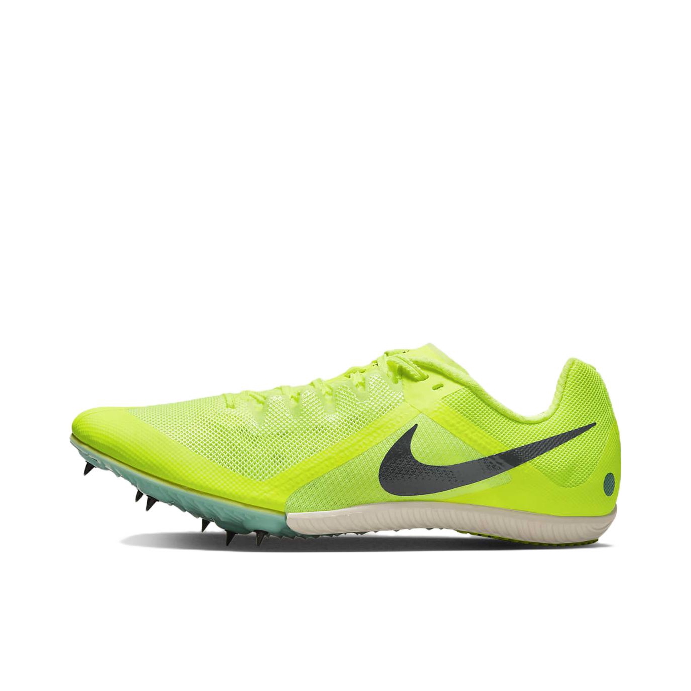 推荐商品：Nike Zoom Rival Multi M10 钉鞋 跑鞋 田径比赛短跑训练舒适减震防滑耐磨网眼透气 绿色/黑色