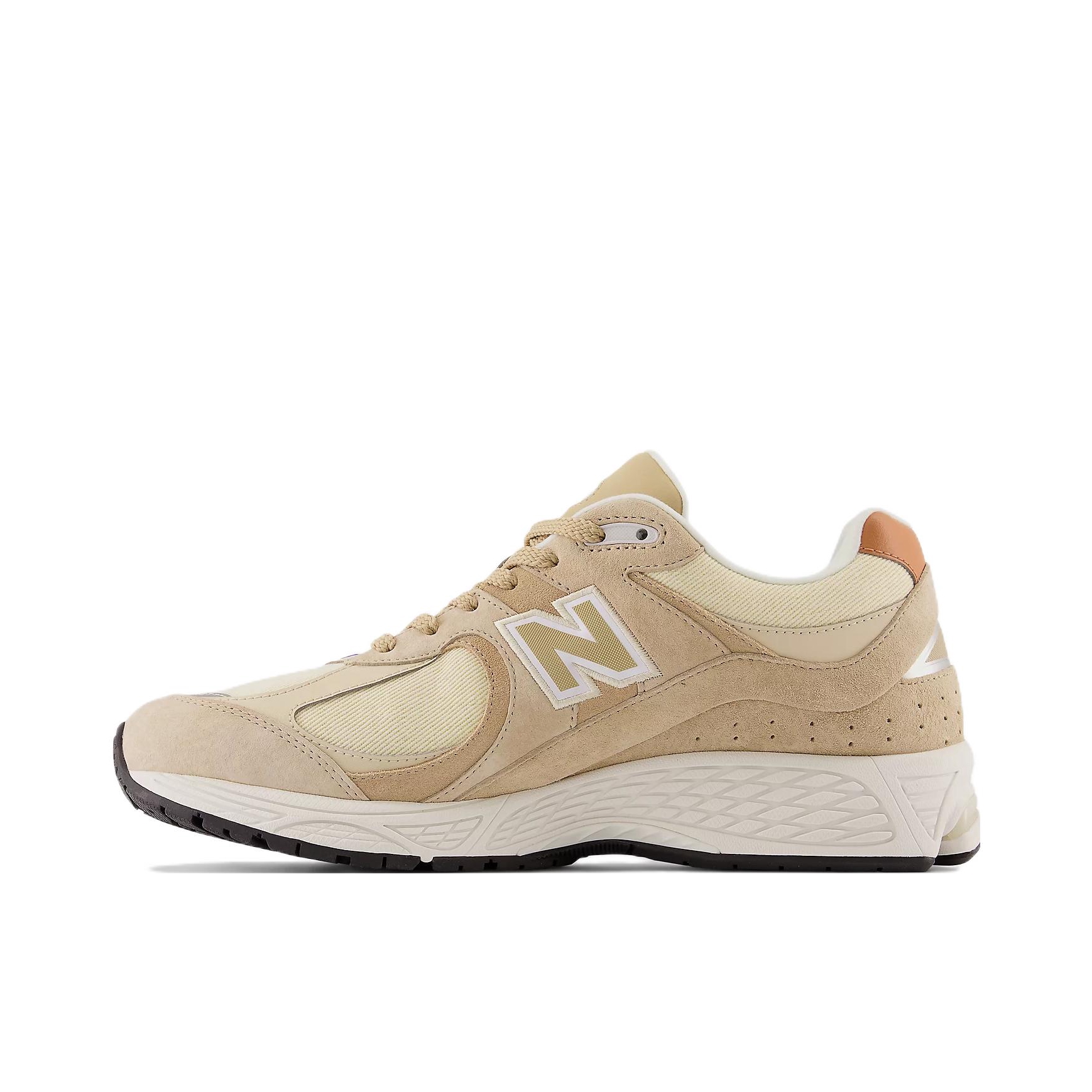 推荐商品：New Balance 2002R 跑鞋 缓震防滑耐磨透气复古拼接防水气垫慢跑支撑 卡其色/白色