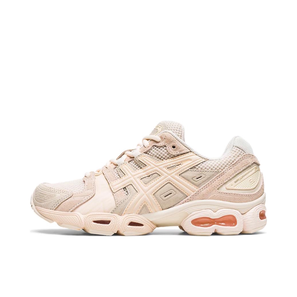 推荐商品：Asics/亚瑟士 Gel-Nimbus 9 跑鞋 减震回弹防滑耐磨网布透气合成革复古百搭圆头 女款/淡粉色