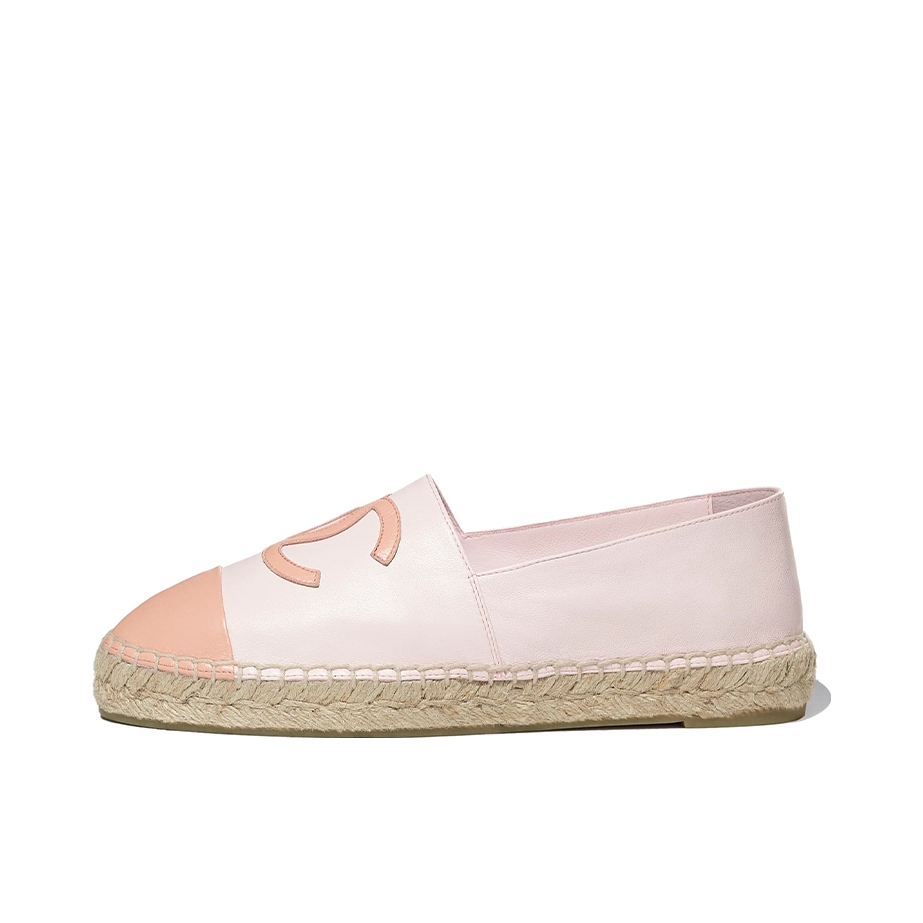 推荐商品：Chanel espadrilles G29762 X01000 94305 舒适轻便 耐磨 潮流时尚 圆头 休闲鞋 淡粉红