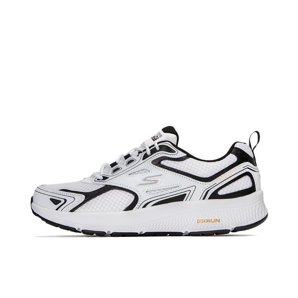 推荐商品：Skechers/斯凯奇 Go Run Consistent 软底 休闲轻质 增高鞋 跑鞋 黑色/纯白色