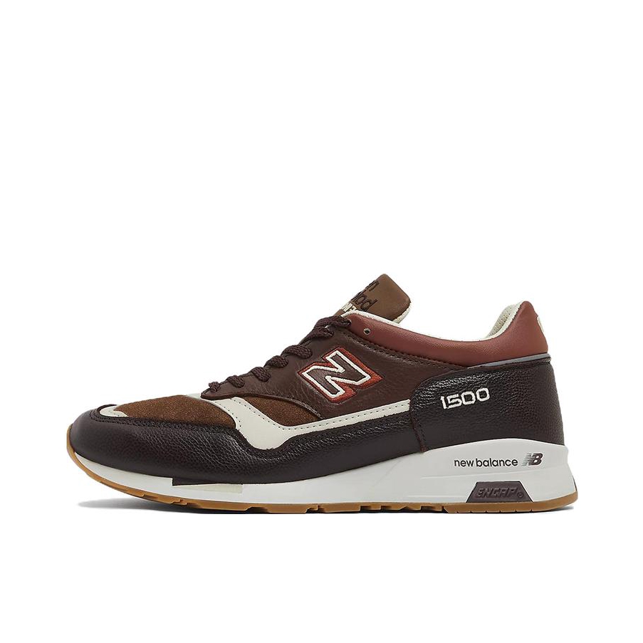 推荐商品：New Balance 1500 跑鞋 减震回弹透气防滑耐磨马拉松合成革织物复古包裹性轻便圆头贴合 棕色/深棕/白色