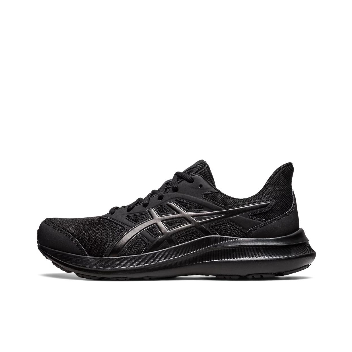 推荐商品：Asics/亚瑟士 Jolt 4 跑鞋 合成革回弹防滑耐磨网面透气舒适轻便耐穿 男款/4E/黑武士