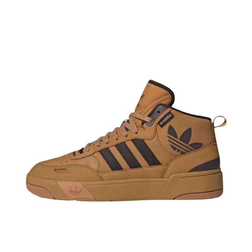推荐商品：adidas Originals Post Up 板鞋 复古休闲防滑耐磨轻便篮球风圆头 棕色