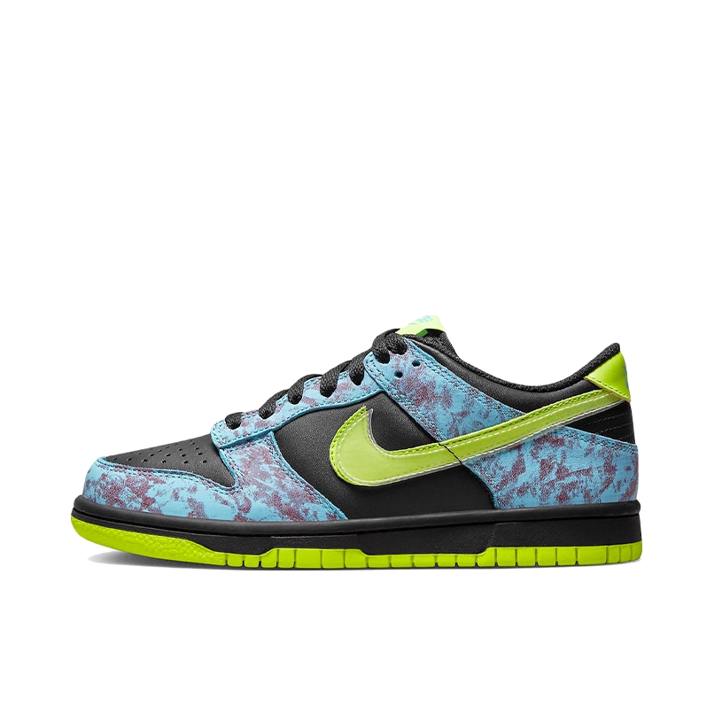 推荐商品：Nike Dunk 板鞋 经典复古百搭 Acid Wash GS/黑色/绿色/蓝色