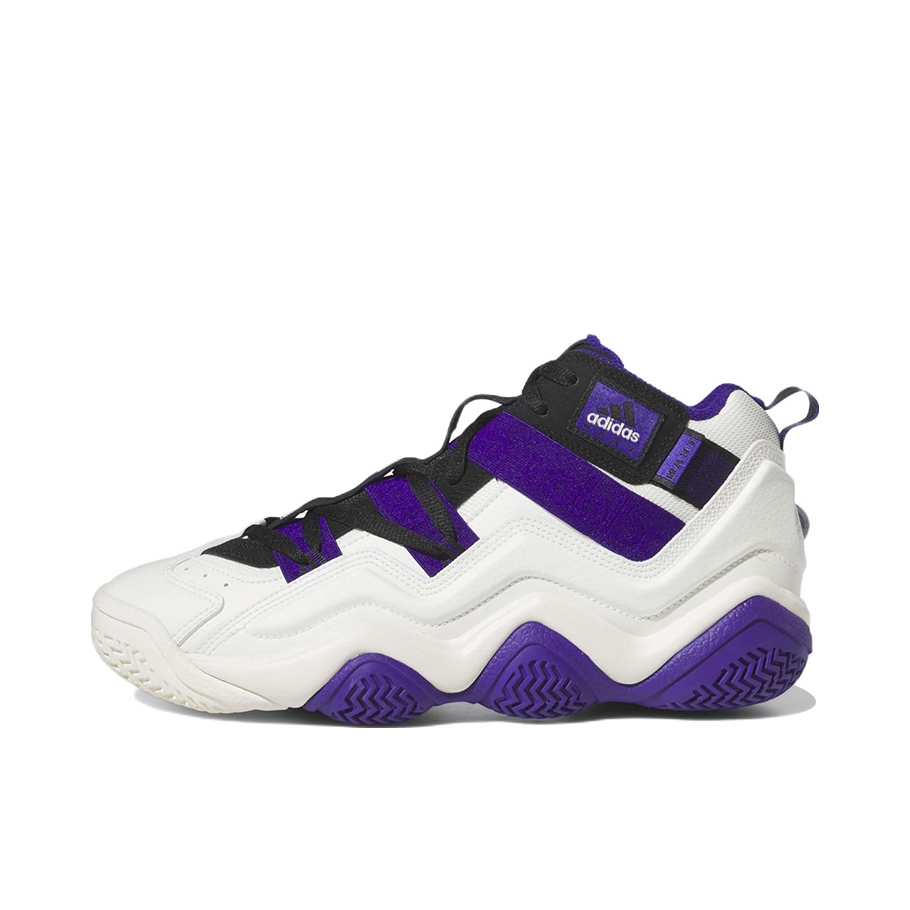 推荐商品：adidas Top Ten 2000 篮球鞋 潮流防滑耐磨复古舒适轻便缓震时尚透气 米白/紫色/黑色