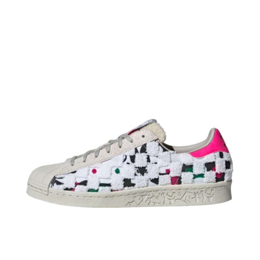 推荐商品：adidas Superstar 80s 板鞋 贝壳头复古防滑耐磨防水减震运动 韩美林联名/羊毛/白色/黑色/绿色