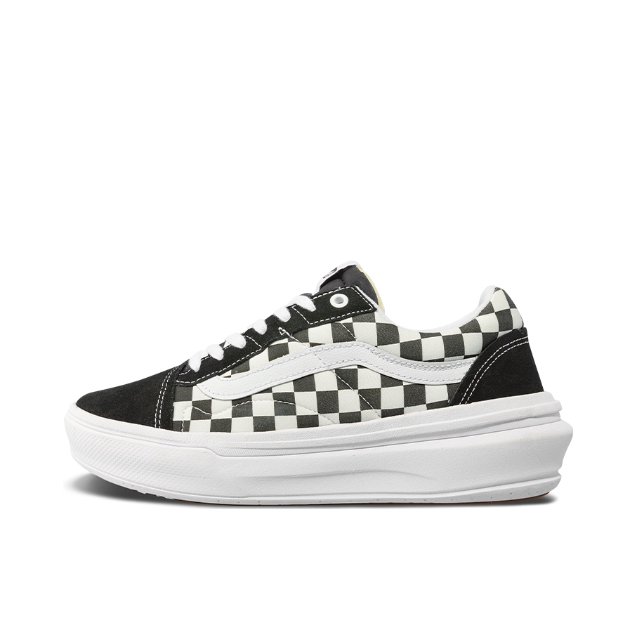 推荐商品：Vans/范斯 Old Skool Overt CC 增高厚底 防滑 运动休闲鞋 熊猫/黑色/白色/棋盘格