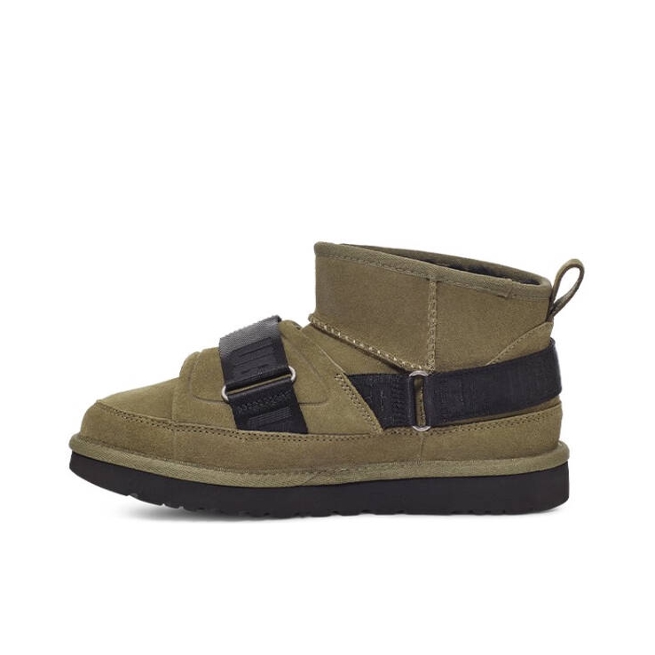 推荐商品：UGG Classic Ultra Mini Hybrid 舒适保暖加绒 短筒 休闲 圆头 雪地靴 焦橄榄